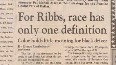 I broke down - Uppity: The Willy T. Ribbs Story