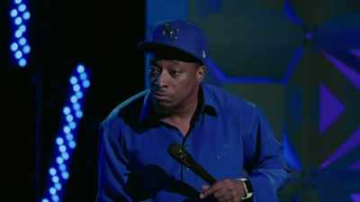 I brought the nigga name up.
That mean he here. - Eddie Griffin: Undeniable