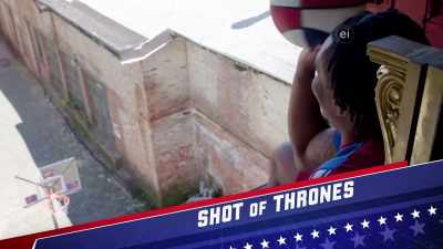 I CALL THIS ONE THE "SHOT OF
THRONES." - Harlem Globetrotters: Play It Forward