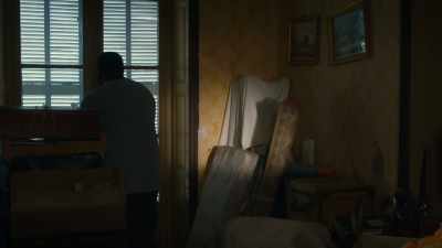 I came up to check the shutter
cos I could hear it banging. - Murder in Provence