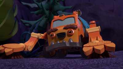 I can dig down under the meteor
and try to unjam it from the other side. - Mighty Monsterwheelies
