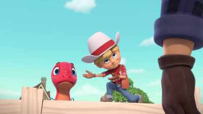 I can do it! I mean, me and Blitz! - Dino Ranch