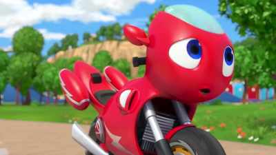 - I can do this.
It's just a little hill. Yeah... - Ricky Zoom
