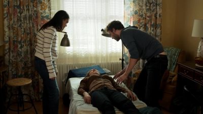 I can only hear her breathe on the right. - Manifest