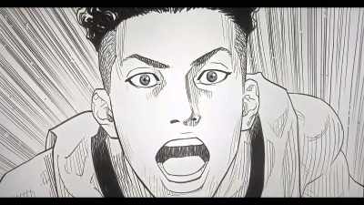I can’t let that redhead jump. - The First Slam Dunk