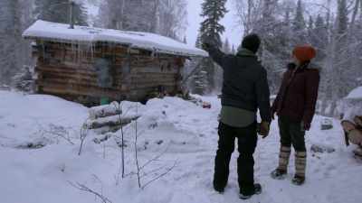 I can see where it's all
melting from the heat inside - Life Below Zero: Next Generation