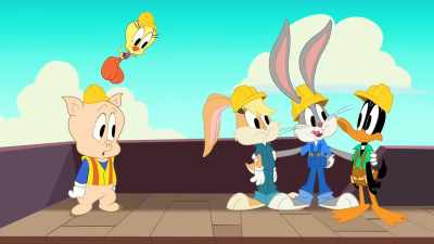 I can. We're the
Looney Builders. - Bugs Bunny Builders
