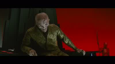 I did not expect Skywalker to be so wiseWe will give him and the Jedi Orderthe death he desiresAfter the Rebels are gonewe will go to his planetand obliterate the entire islandREY YELPINGSNOKE Such spunkLook here nowSTRUGGLINGSNOKE The entire Resistance - Star Wars: Episode VIII   The Last Jedi