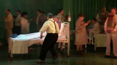 I can't believe...
I'm gonna come here every day, - National Theatre Live: Nye