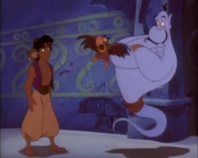 I can't believe you let Karnak
here talk you into this. - Aladdin