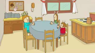 - I can't believe Mom got soda!
- I know, right? - El Deafo
