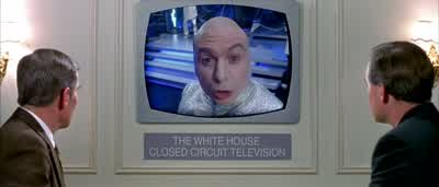 Jiminy German Jesusl can't believe we're gonna pay that madmanl got nukes out the yin yang Just let me launch one for chrissakeSir Are you suggesting that we blow up the moonWould you miss it - Austin Powers: The Spy Who Shagged Me