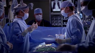 I can't cut. He'll lose too much blood. - Grey's Anatomy