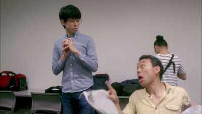I can't drink, or my hands shake. - One Cut of the Dead