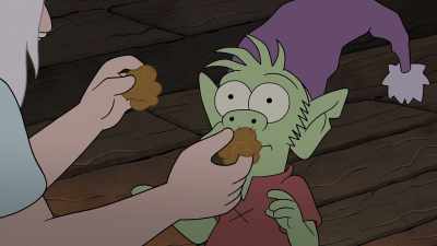 I can't hear you! I've got wax in my ears! - Disenchantment