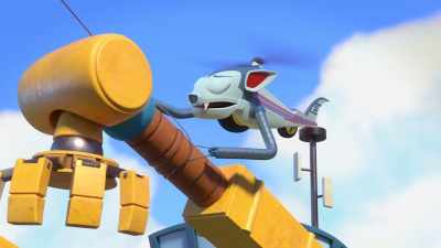 -I can't keep this up much longer!
-[revving intensifies] - Mighty Monsterwheelies