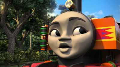 I can't pull the whole train
by myself, - Thomas & Friends: Big World! Big Adventures! The Movie