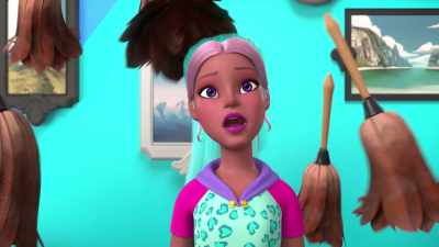 I can't remember it.
I am not enjoying a job! - Barbie: A Touch of Magic