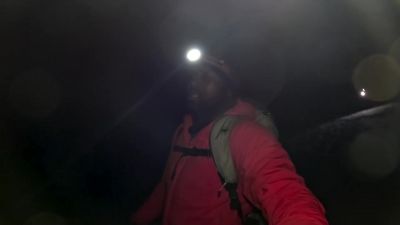 I can't see the mountain range I'm walking towards now, - 7 Toughest Days