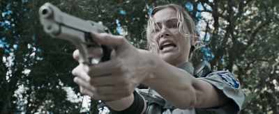 I can't shoot her when
she's lookin' me - Out of Death