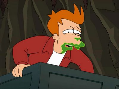 I can't stop eating
this delicious ooze. - Futurama