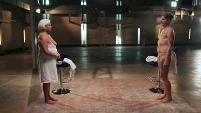 I can't even take the bottom half
of my robe off. - Naked Education