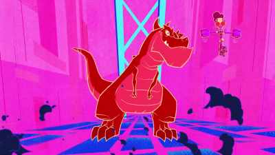 ♪ I clean my teeth
with Devil's arms ♪ - Marvel's Moon Girl and Devil Dinosaur