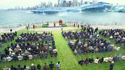I come here today as a representative of two worldsThe land and the seaAnd I stand here as proof that change is coming to bothAnd I'm calling for global unity for a global crisisTo finally bring harmony between usand the natural balance of our - Aquaman and the Lost Kingdom