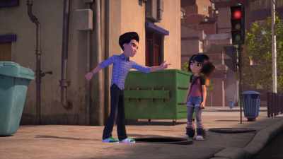 I could have been hit by
the flying... sewer thingy! - Abominable and the Invisible City
