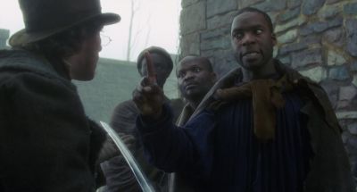 I could kill you with my bare hands before you raise that sword - Amistad