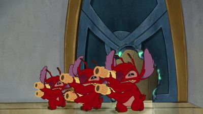 I could ride in the backety back - Leroy &amp; Stitch