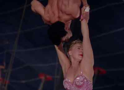 I could swing with you forever like this. - The Greatest Show on Earth