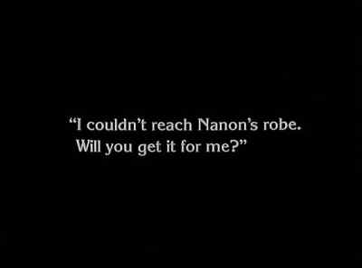 "I couldn't reach Nanon's robe. - The Unknown