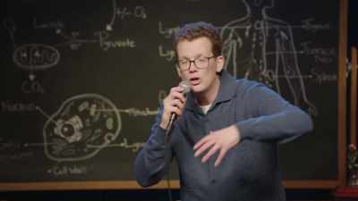 I cried like a total
mess, and they all cried, - Hank Green: Pissing Out Cancer