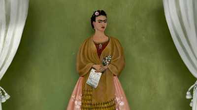 I dedicate this painting to Leon Trotsky
with all my affection. - Frida