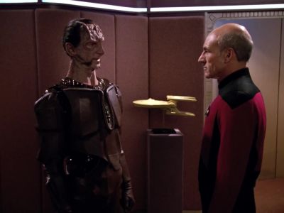 I deeply regret
what my aide has done, Captain. - Star Trek: The Next Generation