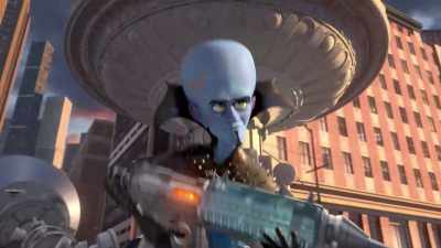 - I defeated Titan
and saved the day. - (whirring) - Megamind vs. the Doom Syndicate