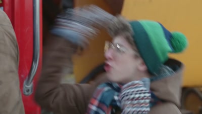 I demand that you get
your filthy hands off her! - Snow Day