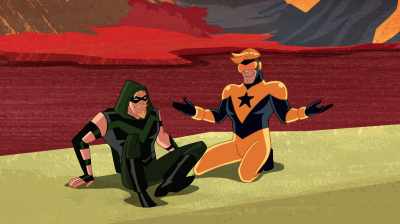 I designed my suit's
time-travel circuits - Justice League Action