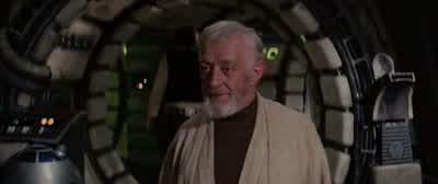 You know, I did feel something. - Star Wars: Episode IV   A New Hope