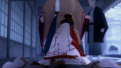 -I did!
-[grunts] - BLUE EYE SAMURAI