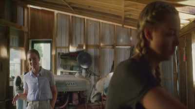 I didn't do anything. Why
aren't you talking to me? - Dawn, her Dad & the Tractor