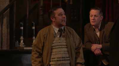I didn't expect to have cocks thrown in me face - National Theatre Live: Hangmen