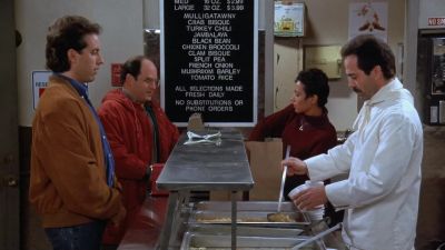 -I didn't get any bread.
-Just forget it. Let it go. - Seinfeld
