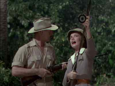 I didn't know they could climb trees. - Mogambo