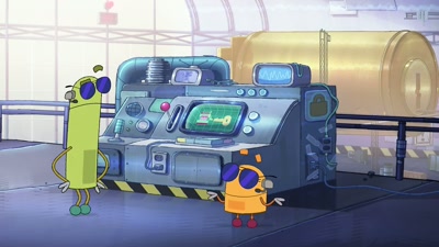 -I didn't know we were doing a test today.
-Well, you heard the lady. - StoryBots: Answer Time