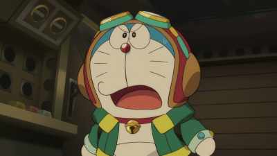 I didn't say it! It was him! - Doraemon the Movie: Nobita's Sky Utopia