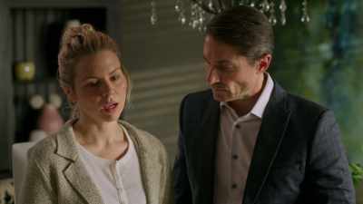 I didn't see who dropped it off. - Lies and Ex Wives: Secrets on Maple Street
