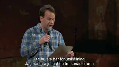 I didn't work on this thing
for three fucking years - Mike Birbiglia: Thank God for Jokes