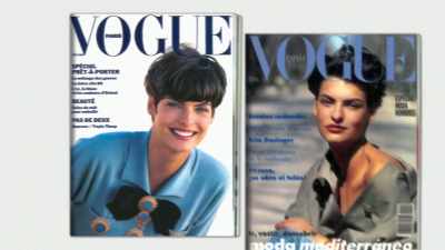 I was doing British Vogue, - The Super Models